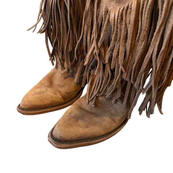 Liberty black Vegas fringe boots - Picture 3 of 9